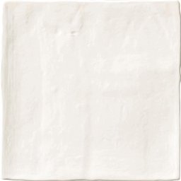 By Goof Moos wandtegel handvorm 13 x 13 cm, white glans